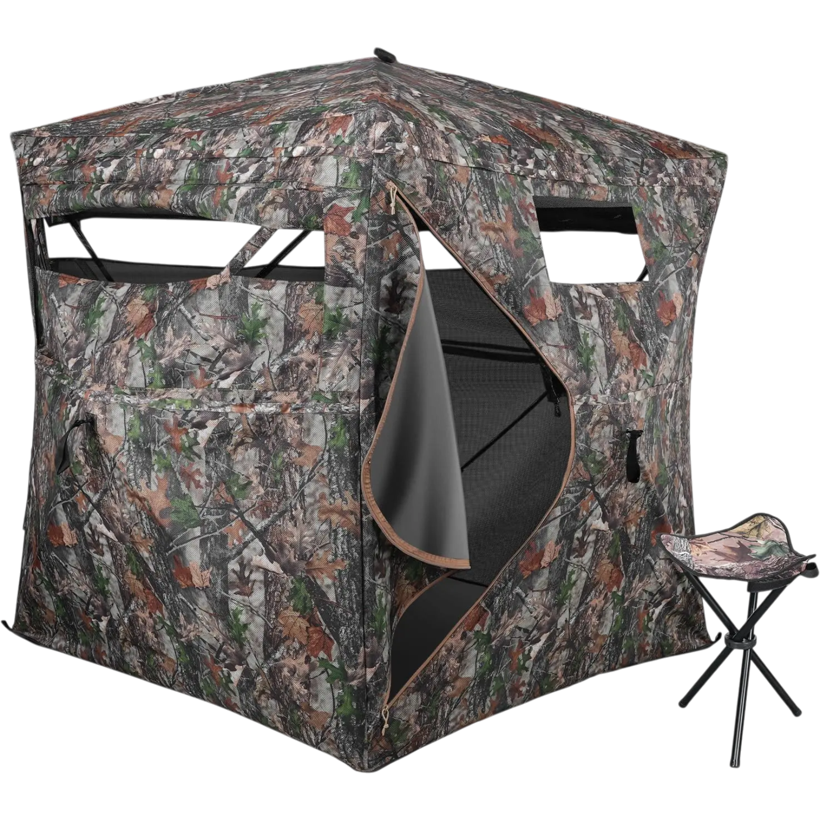 270° One-Way Pop-Up Ground Blind — 2-3 Person | clean product image | shopify:0 | bg-removed:store:1600:shopify:0