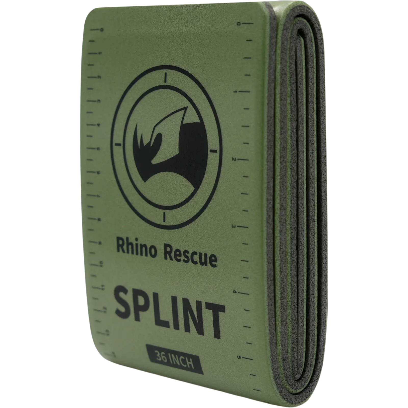 Rhino Rescue 36in Aluminum Foam Splint — Green/Gray | clean product image | shopify:0 | bg-removed:store:1600:shopify:0