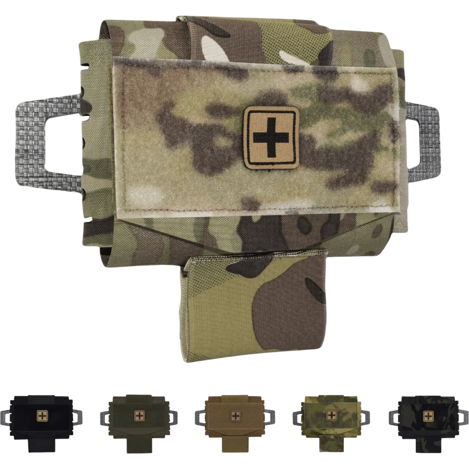 Rapid-Deployment IFAK — Tactical MOLLE First Aid Pouch | clean product image | shopify:0 | bg-removed:store:1600:shopify:0