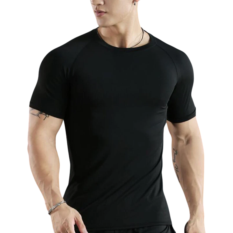Men's Compression Running Tee — Quick-Dry | clean product image | shopify:0 | bg-removed:store:800:shopify:0