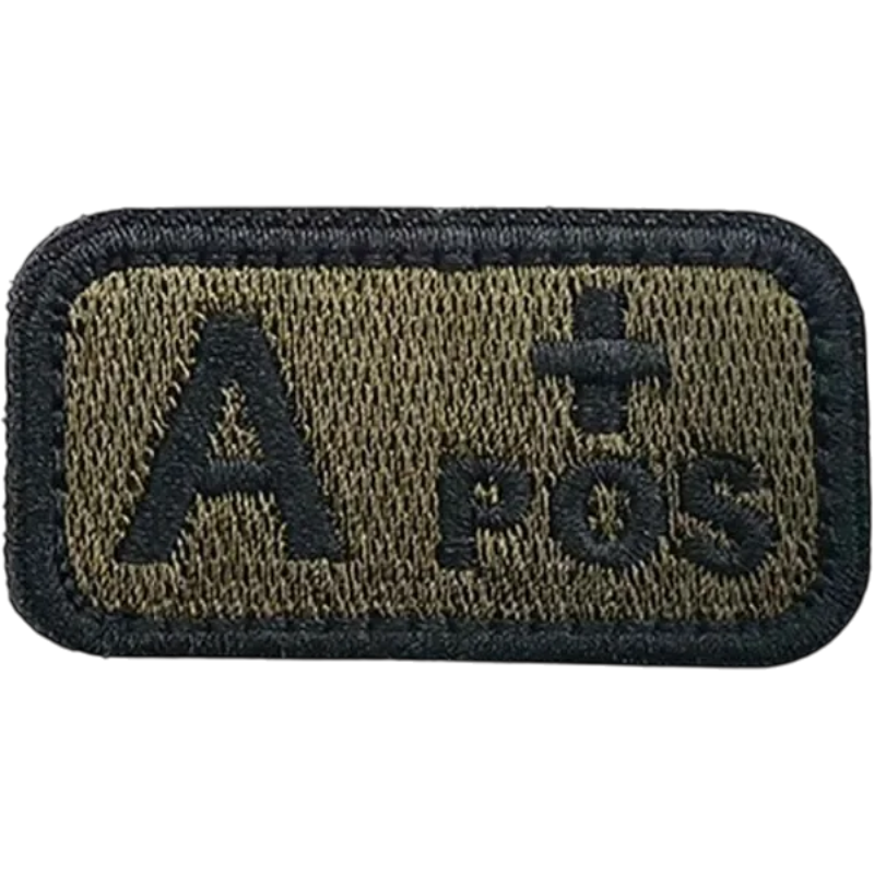 Blood Type Velcro Patch (A/B/AB/O) — 2.5×5 cm | clean product image | shopify:14 | bg-removed:store:800:shopify:14