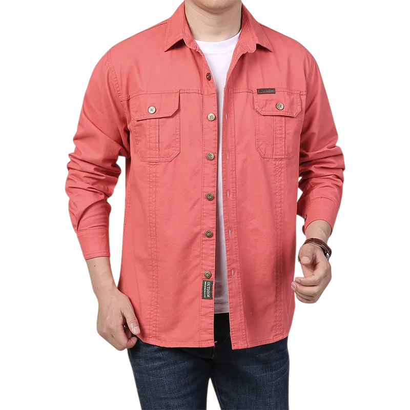 Men's Oversized Tactical Long-Sleeve Shirt | clean product image | shopify:3 | bg-removed:store:800:shopify:3