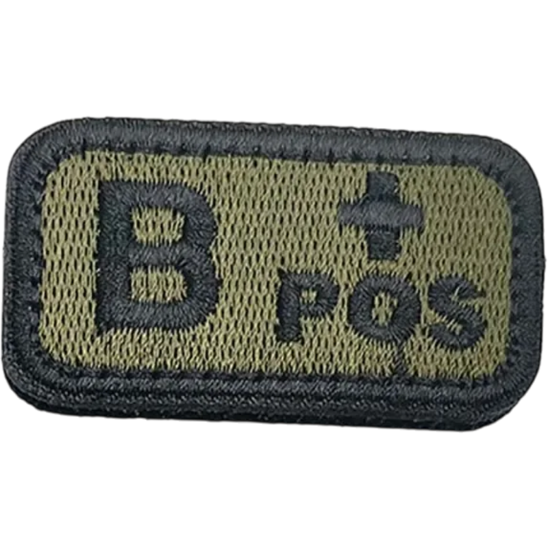 Blood Type Velcro Patch (A/B/AB/O) — 2.5×5 cm | clean product image | shopify:15 | bg-removed:store:800:shopify:15