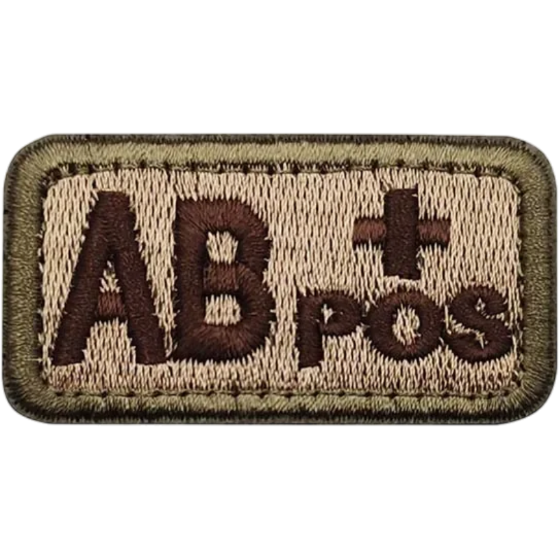 Blood Type Velcro Patch (A/B/AB/O) — 2.5×5 cm | clean product image | shopify:17 | bg-removed:store:800:shopify:17