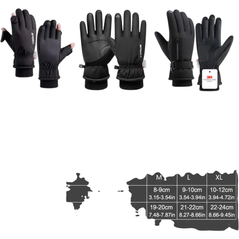 GTUBIKE Waterproof Winter Cycling Gloves — Touchscreen | clean product image | shopify:1 | bg-removed:store:800:shopify:1