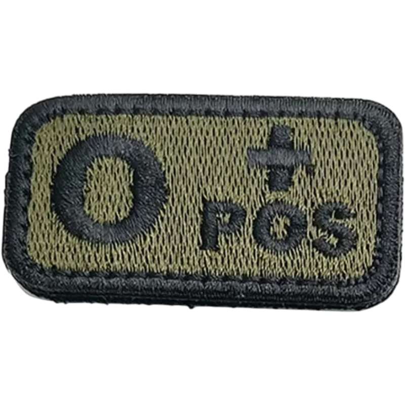 Blood Type Velcro Patch (A/B/AB/O) — 2.5×5 cm | clean product image | shopify:20 | bg-removed:store:800:shopify:20