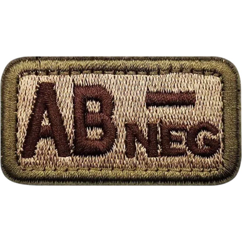 Blood Type Velcro Patch (A/B/AB/O) — 2.5×5 cm | clean product image | shopify:22 | bg-removed:store:800:shopify:22