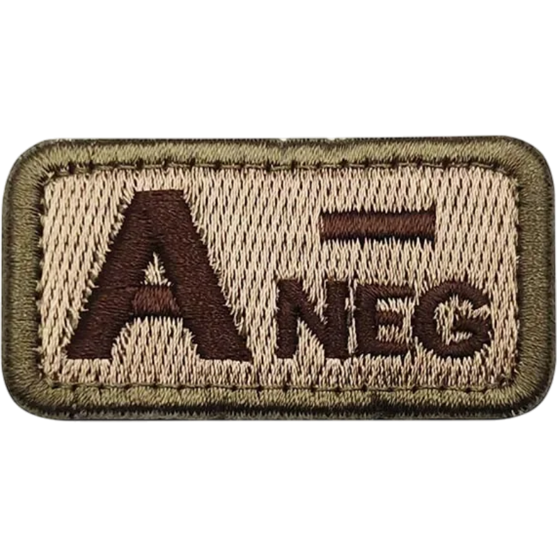 Blood Type Velcro Patch (A/B/AB/O) — 2.5×5 cm | clean product image | shopify:25 | bg-removed:store:800:shopify:25