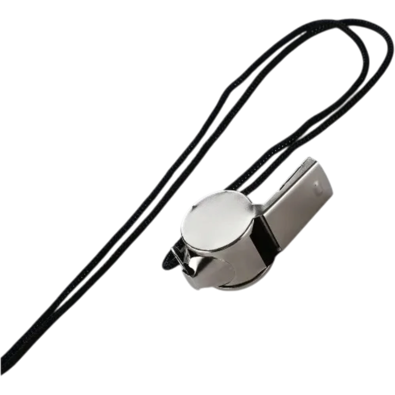 2-Pack Stainless Steel Sports Whistles with Lanyards | clean product image | shopify:2 | bg-removed:store:800:shopify:2