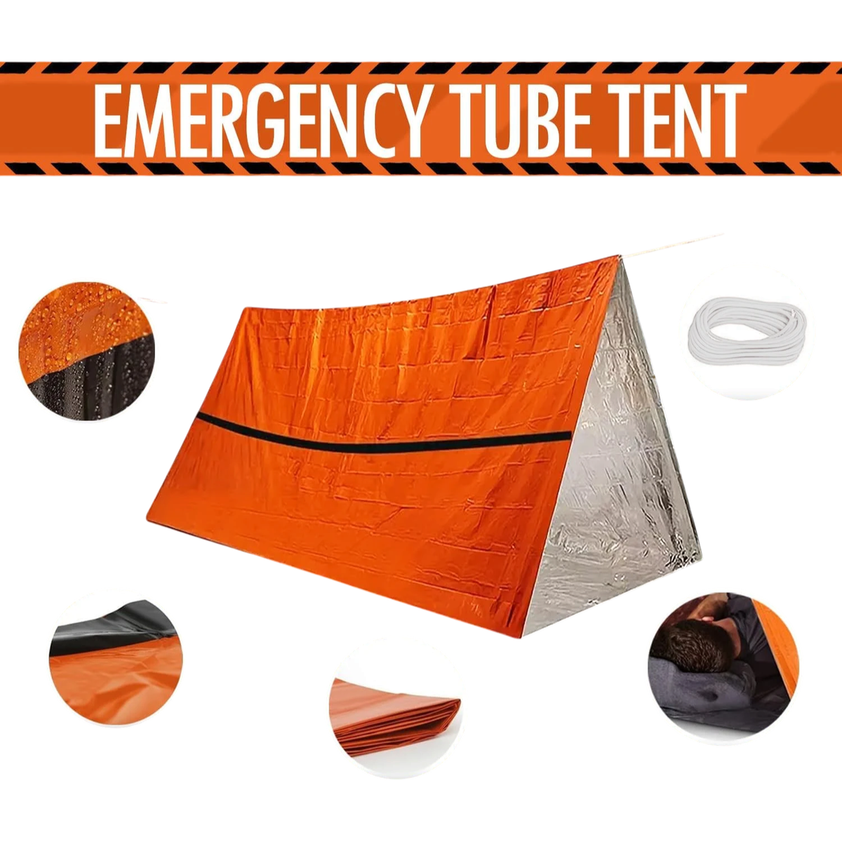 2-Person Emergency Mylar Tent | clean product image | shopify:7 | bg-removed:store:1200:shopify:7
