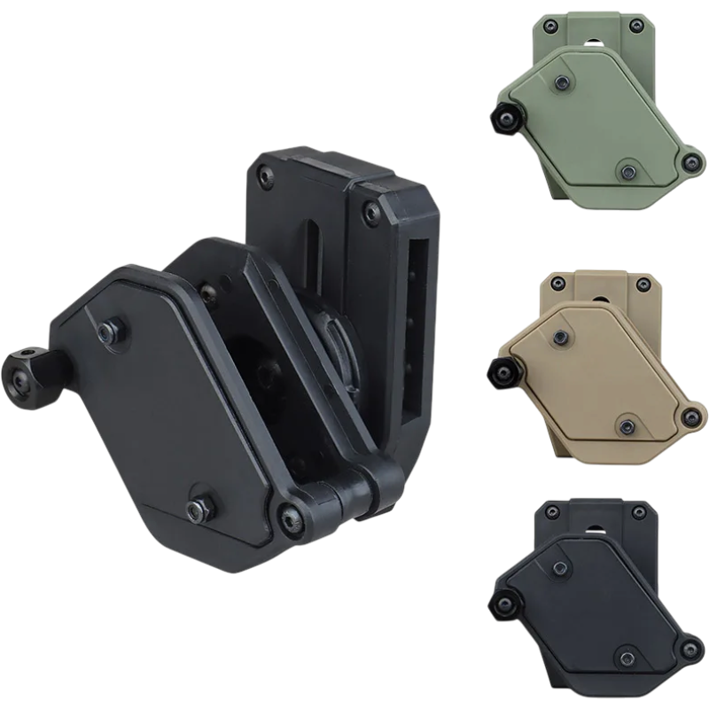 Adjustable IPSC Magazine Pouch — Fits 1911, G17, Hi‑Capa, PX4, XDM | clean product image | shopify:7 | bg-removed:store:800:shopify:7