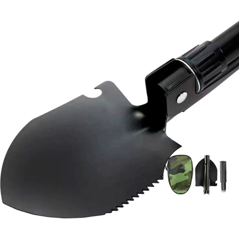 Foldable Engineer Shovel — Camping & Survival | clean product image | shopify:7 | bg-removed:store:800:shopify:7