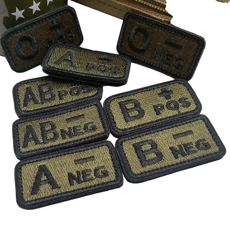 Blood Type Velcro Patch (A/B/AB/O) — 2.5×5 cm | clean product image | shopify:8 | bg-removed:store:800:shopify:8