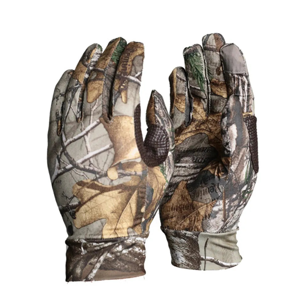 Camo Quick Dry Full Finger Hunting Gloves
