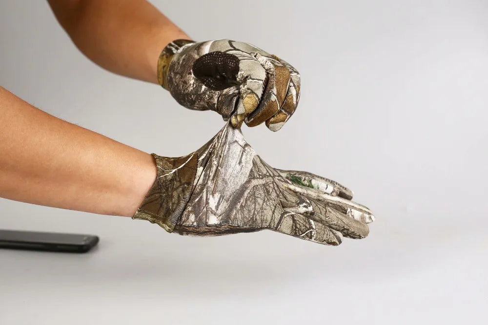Camo Quick Dry Full Finger Hunting Gloves