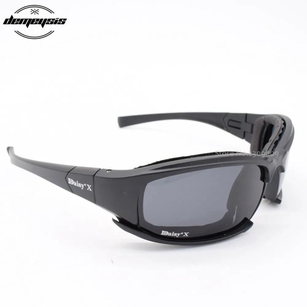Tactical 4‑lens Polarized Sunglasses