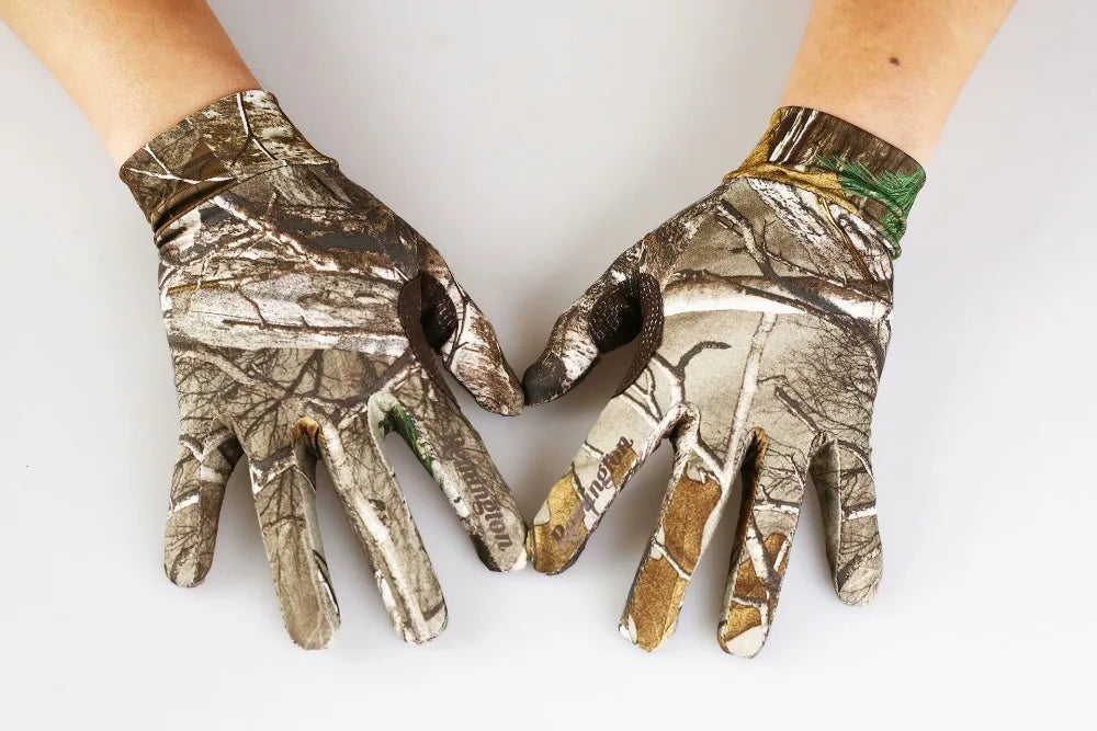 Camo Quick Dry Full Finger Hunting Gloves