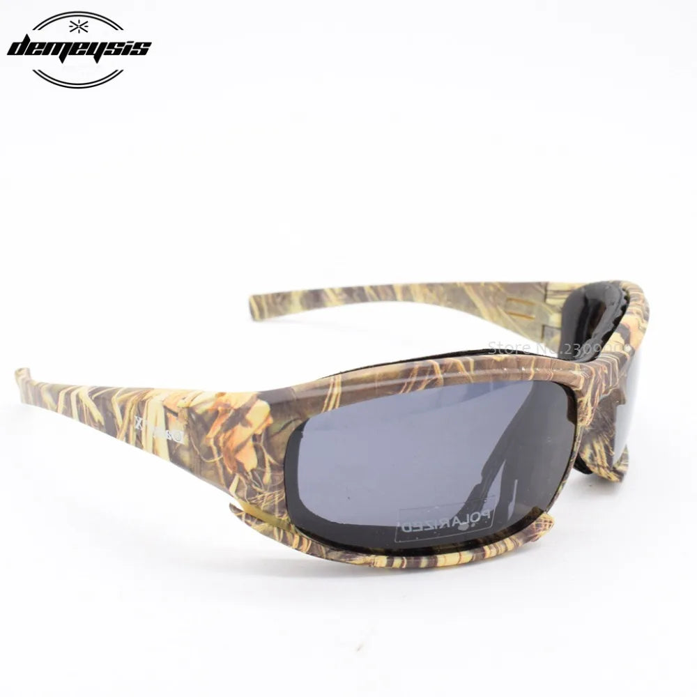 Tactical 4‑lens Polarized Sunglasses