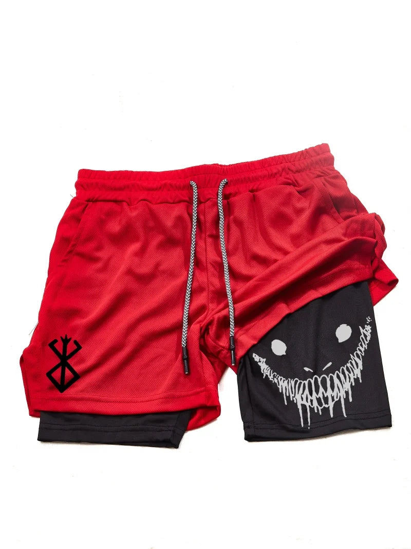 2 in 1 Men's Sports Shorts