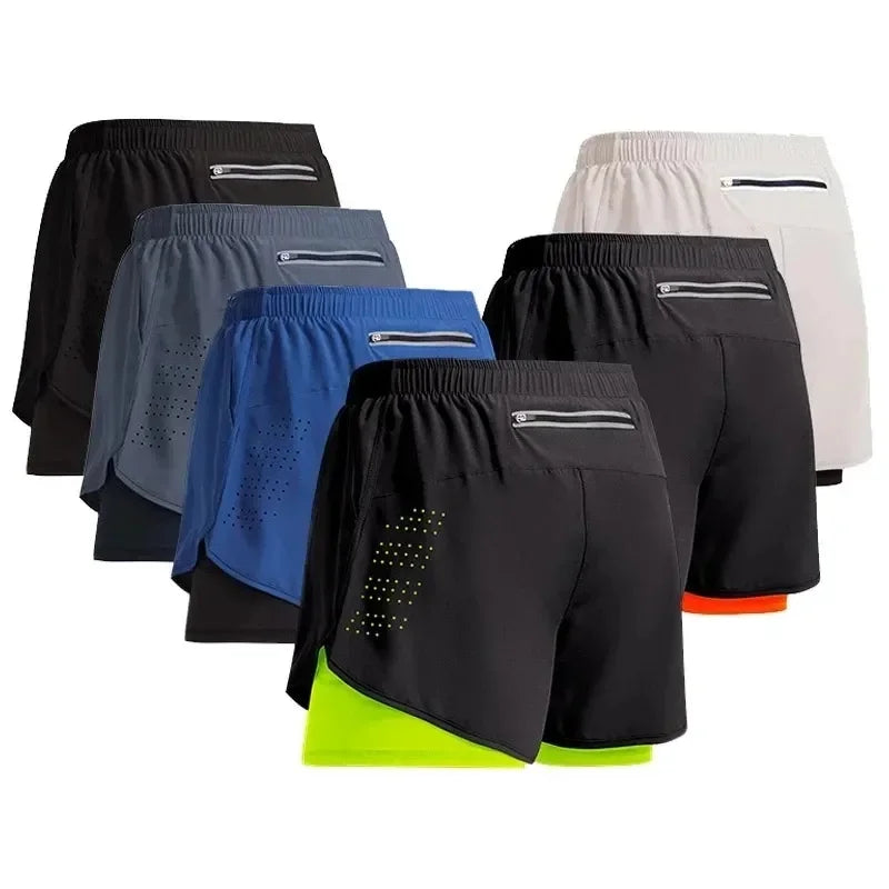 Men's 2 in 1 Quick Dry Training Shorts