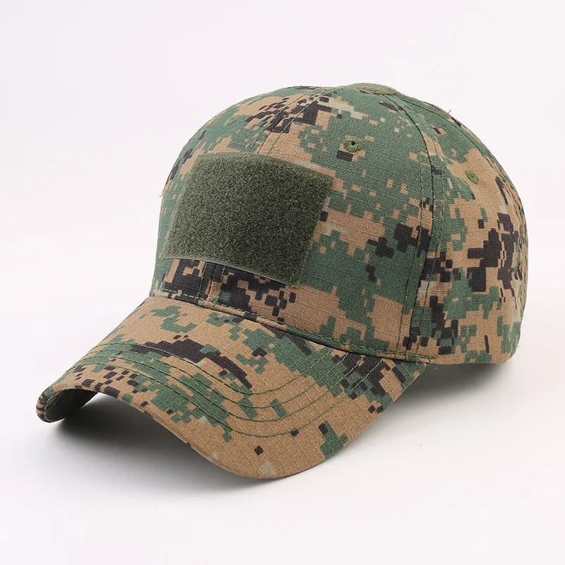 Camouflage Mesh Snapback Cap Adjustable Unisex