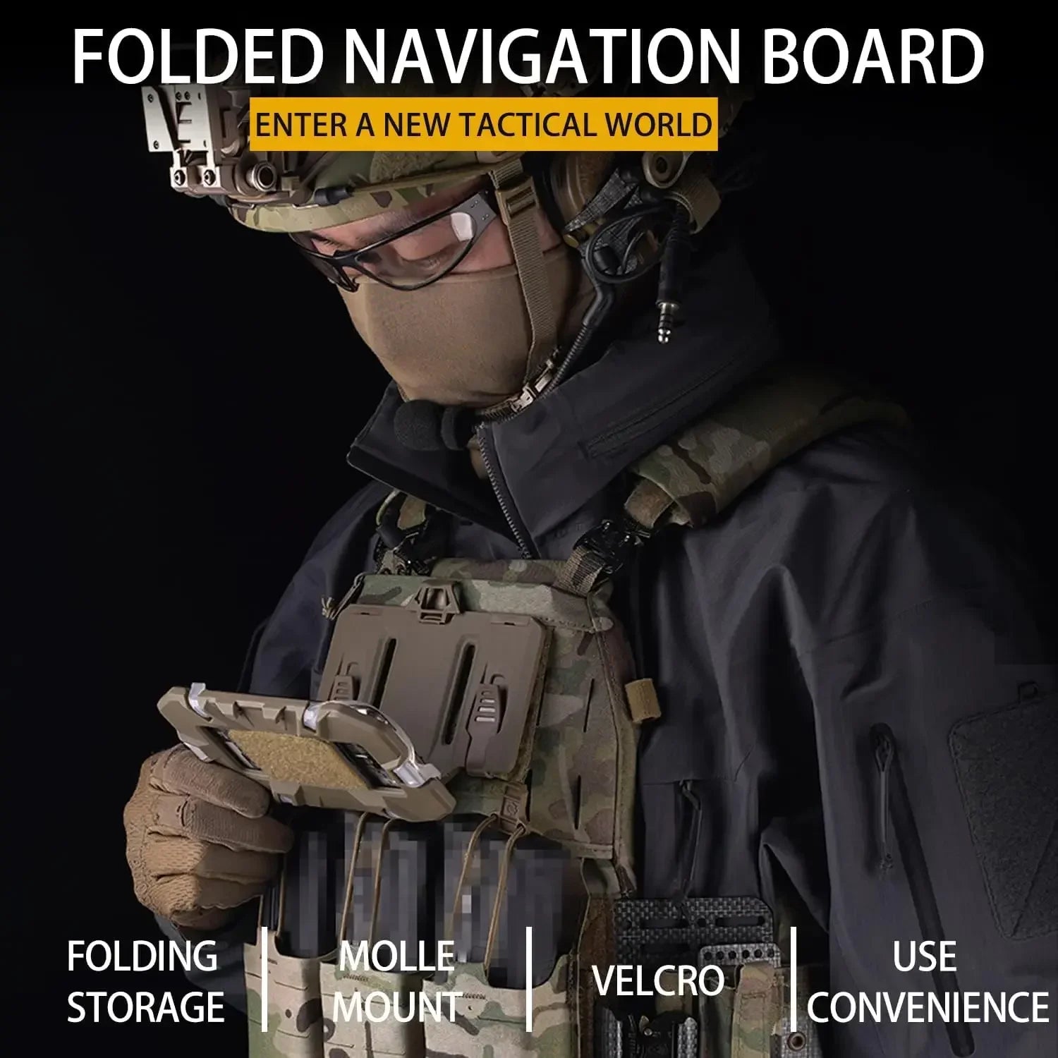 MOLLE Folded Navigation Board Phone Holder