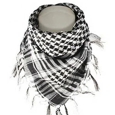 Lightweight Plaid Tactical Scarf Unisex