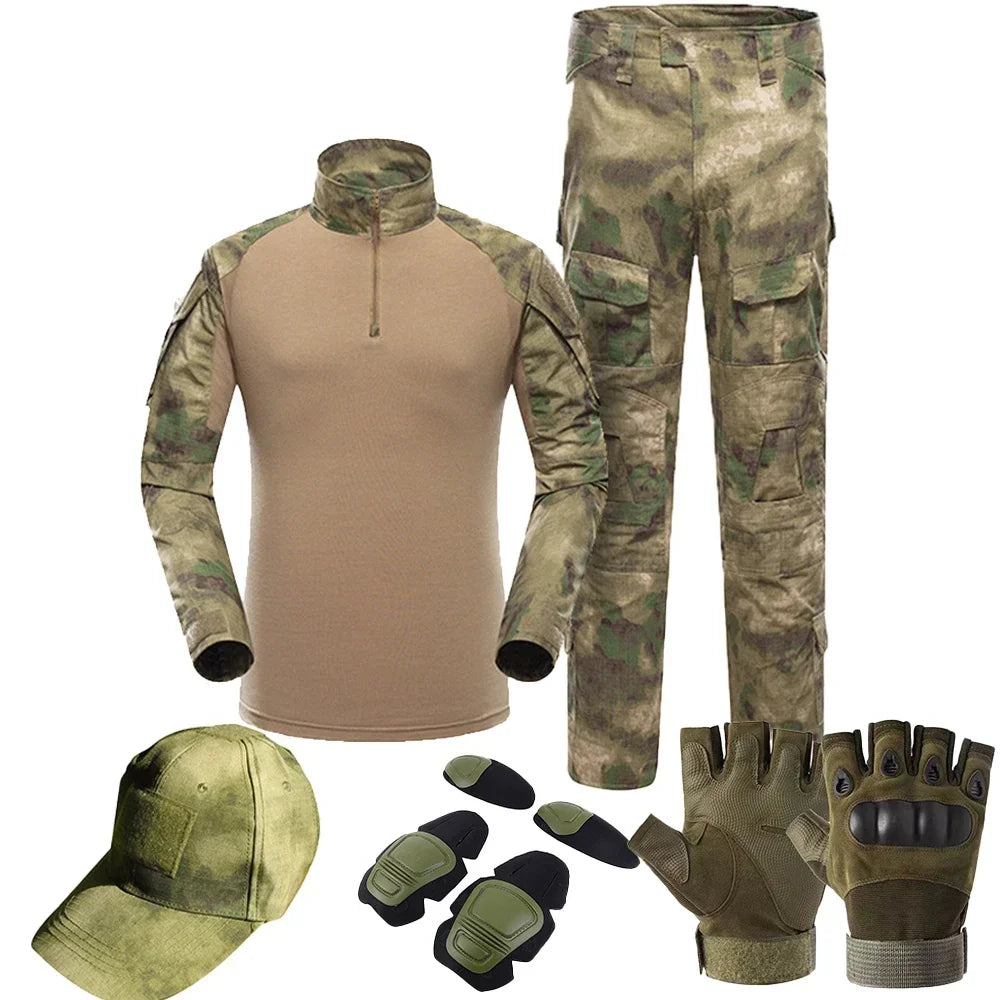 Tactical Camouflage Shirt & Pants Set