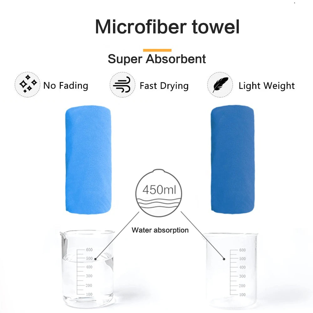 Quick Dry Microfiber Sports Towel 40×80 & 80×160 Cm