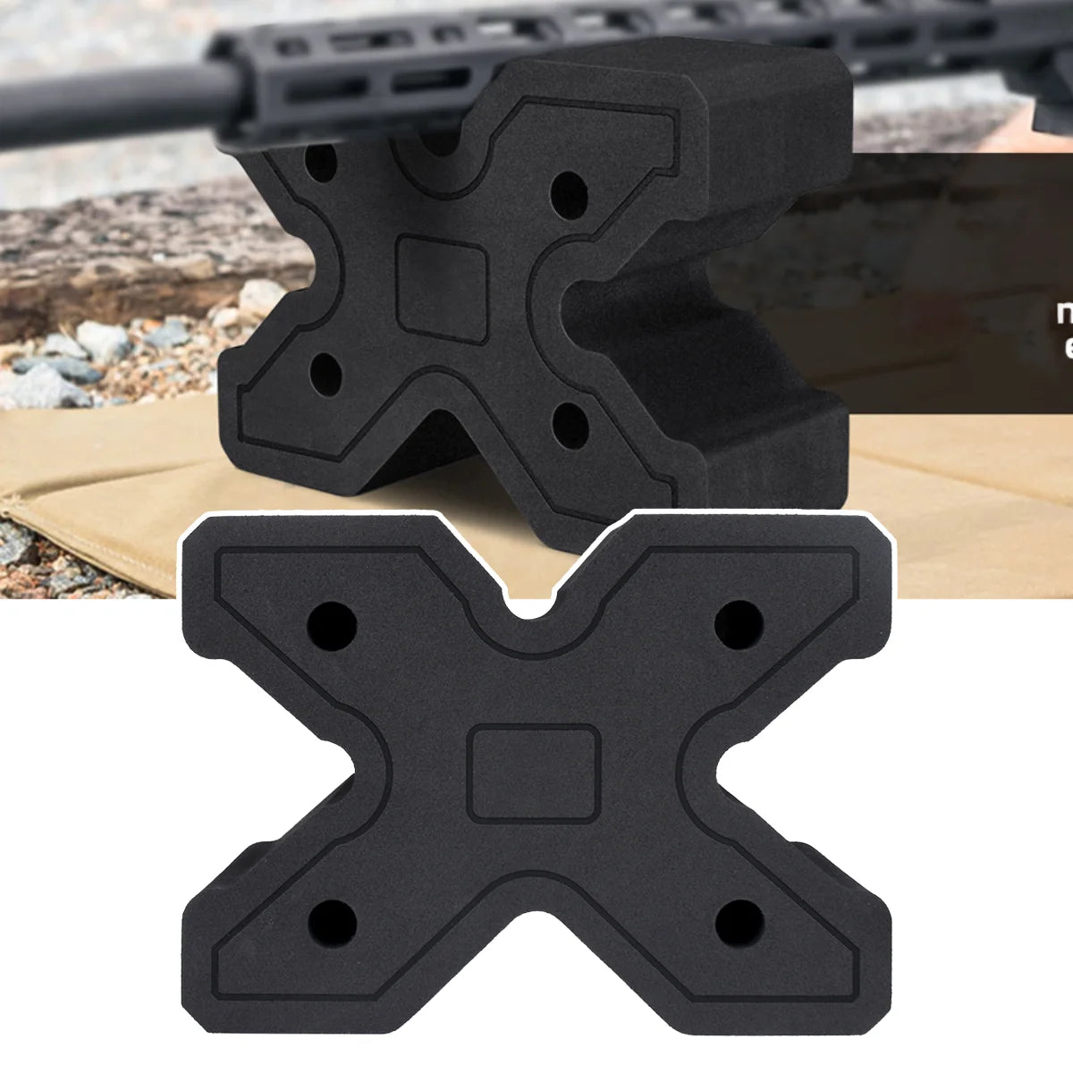 X Block EVA Foam Shooting Rest Universal Rifle & Shotgun