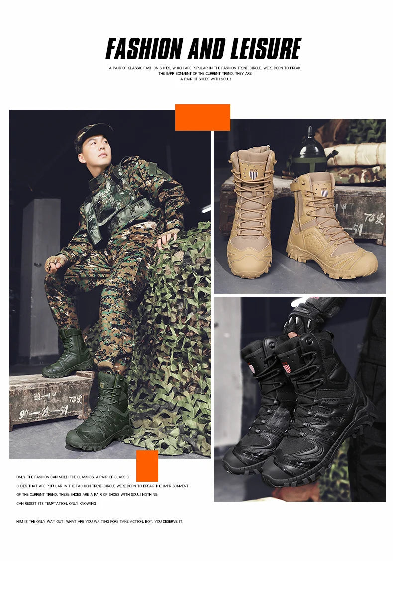 Men's High Top Hiking Boots