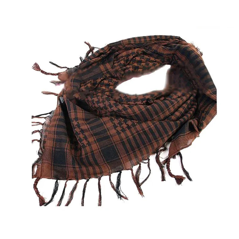 Lightweight Plaid Tactical Scarf Unisex