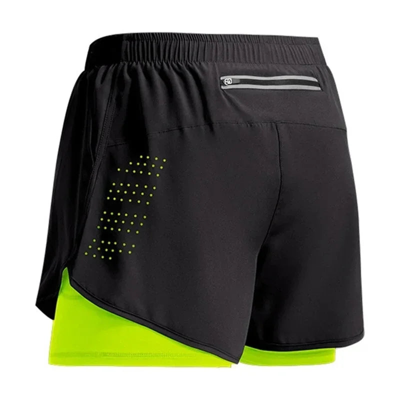 Men's 2 in 1 Quick Dry Training Shorts