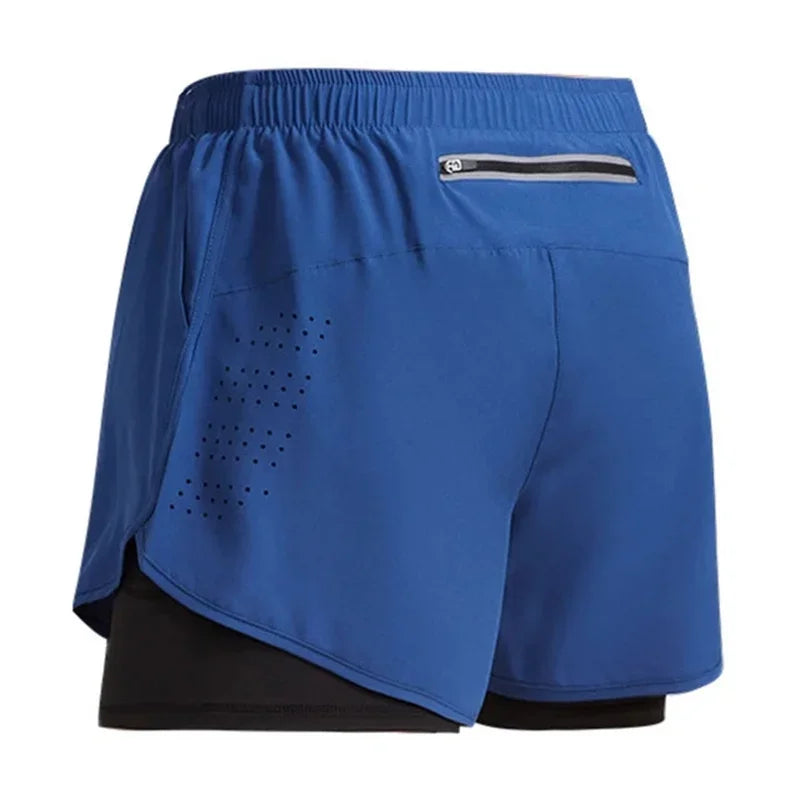 Men's 2 in 1 Quick Dry Training Shorts