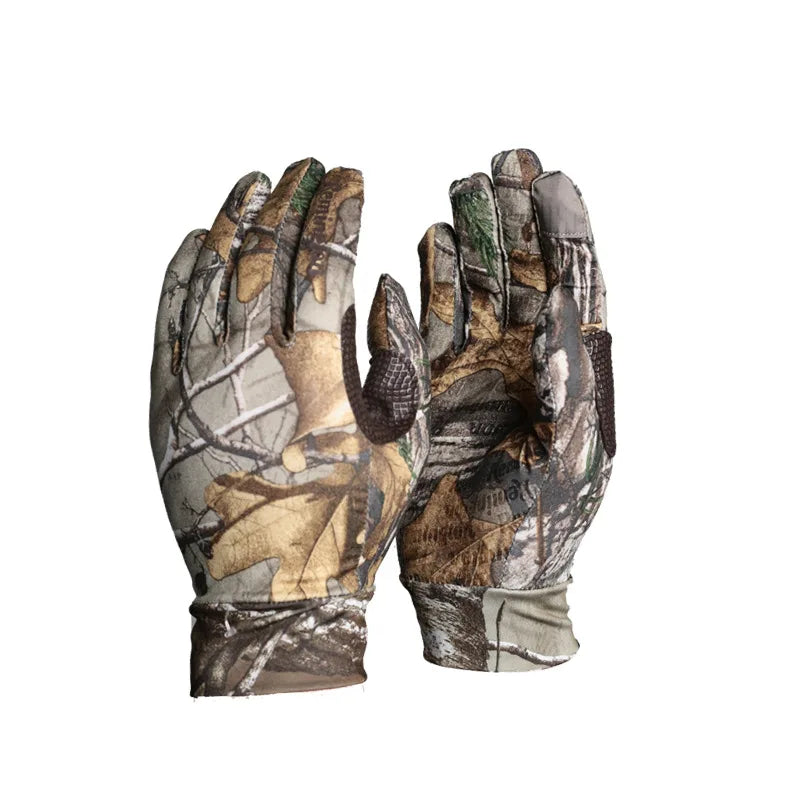 Camo Quick Dry Full Finger Hunting Gloves