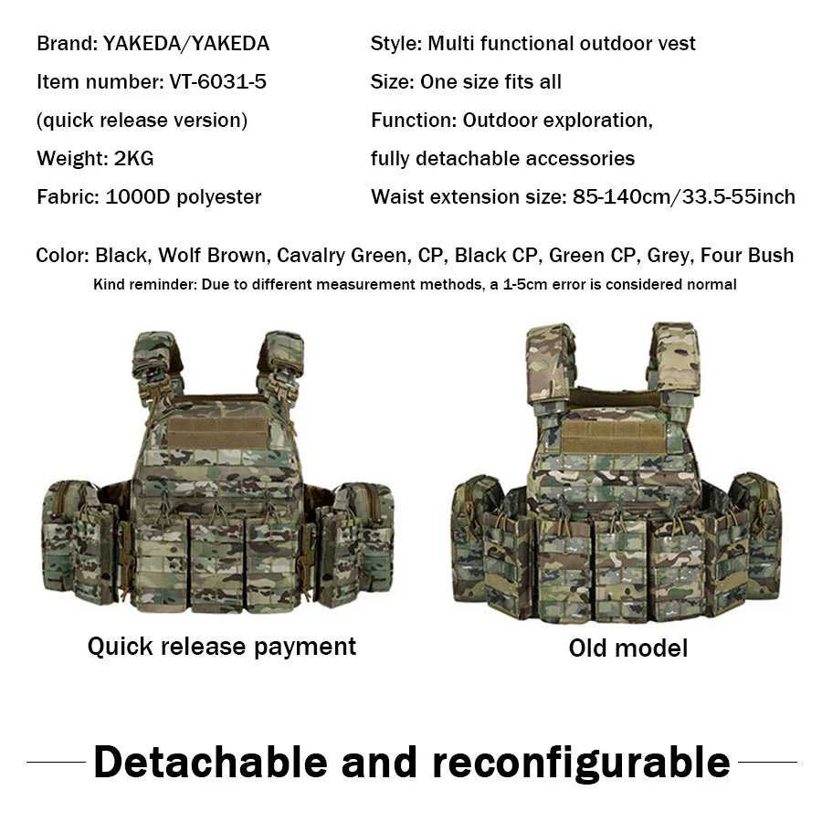 Quick Disassembly Training Vest