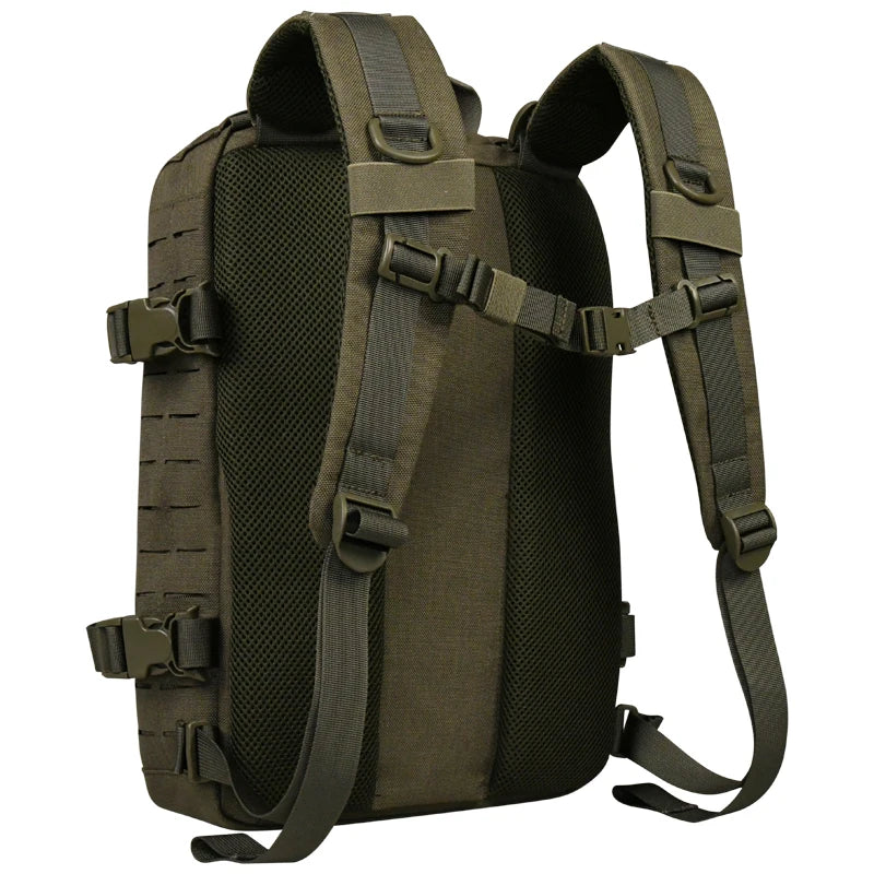 12l Tactical Nylon Backpack with MOLLE & Helmet Flap