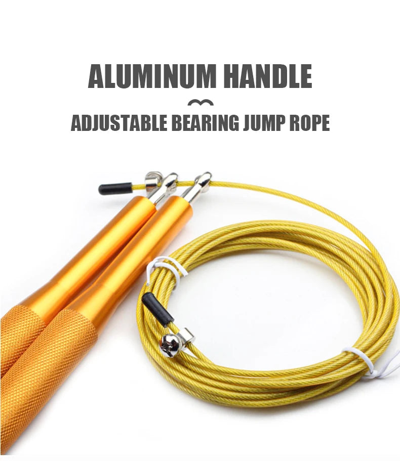 Adjustable Speed Jump Rope with Aluminum Handles