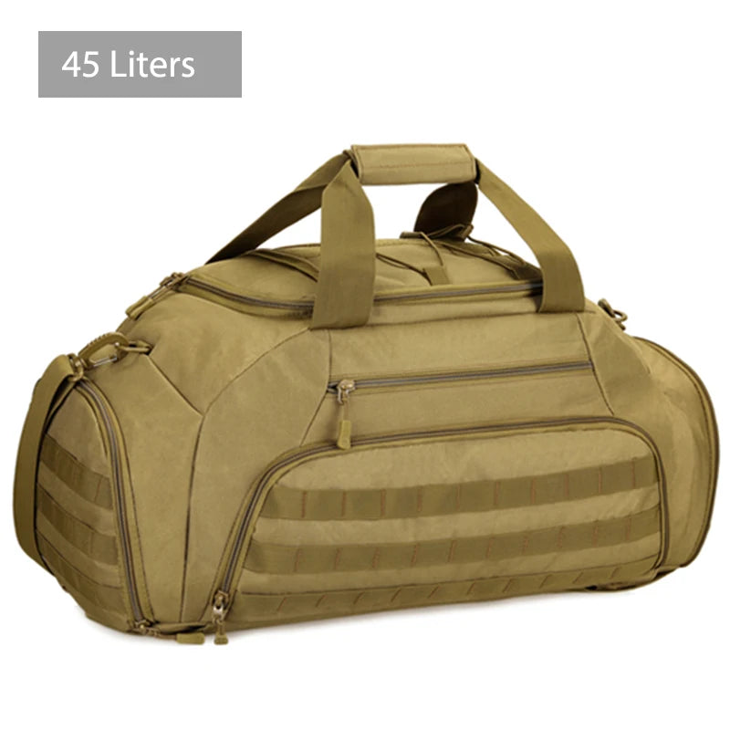 35/45l Tactical Gym Duffel Backpack Waterproof