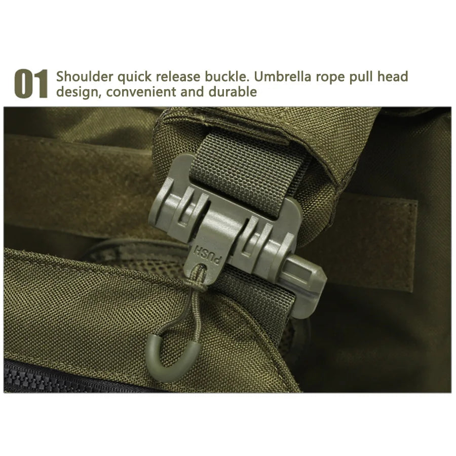 MOLLE Tactical Training Vest Waterproof quick-release