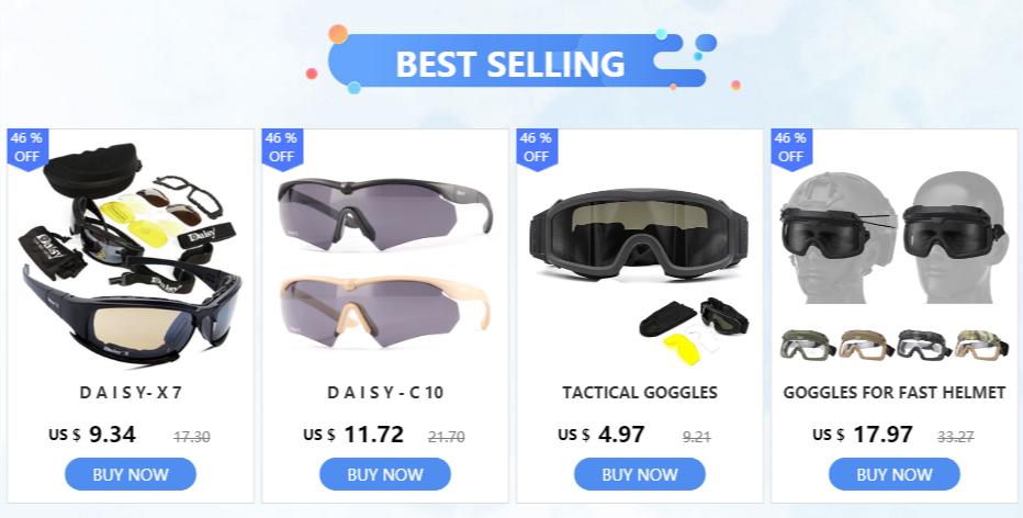Tactical 4‑lens Polarized Sunglasses
