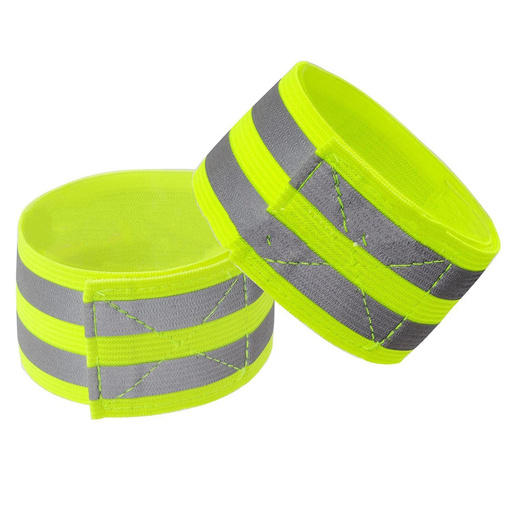 Reflective Running Armband 2 Pack (wrist & Ankle)