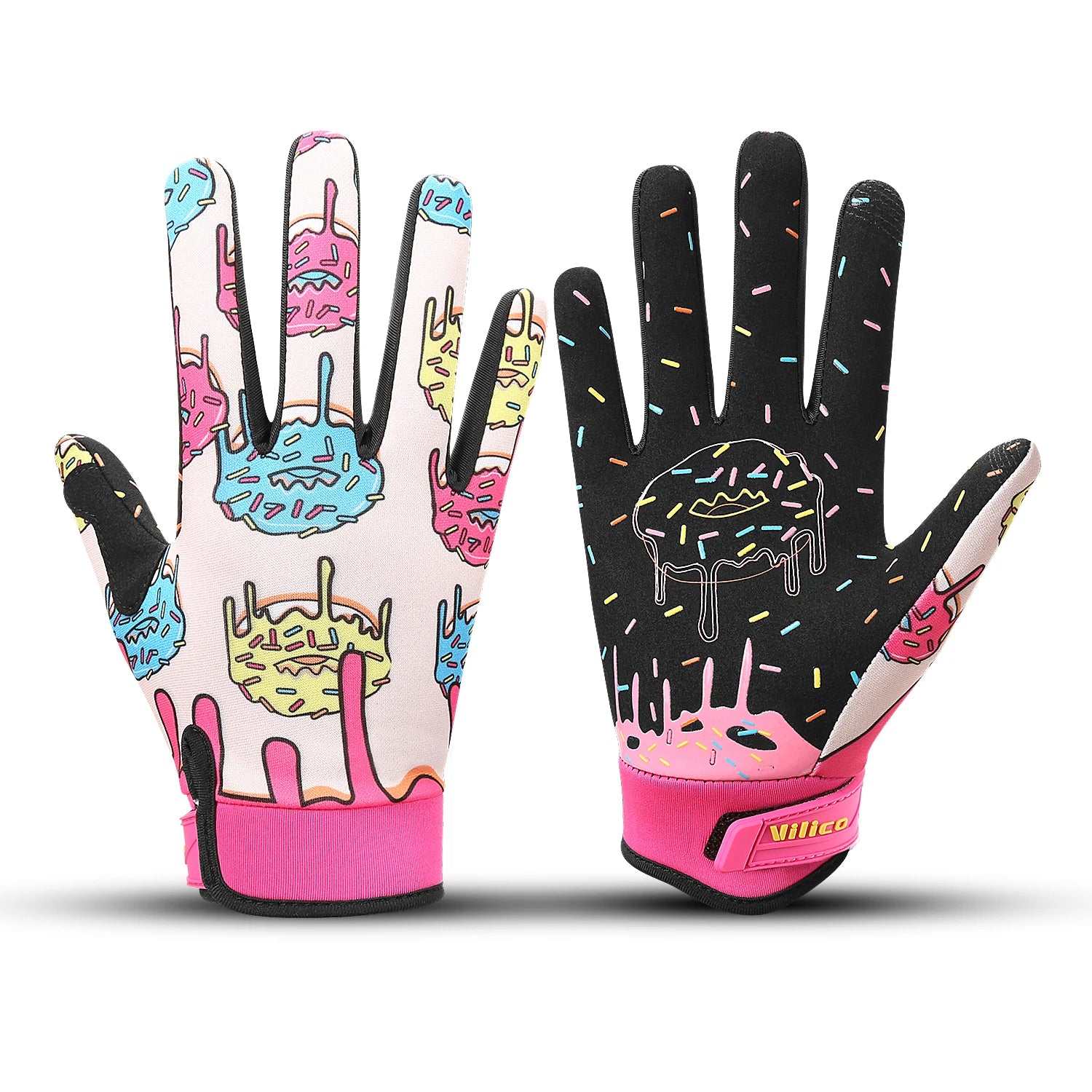 Parent Child Donut Cycling Gloves Full Finger