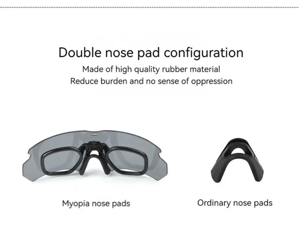 3 Lens Tactical Goggles Windproof Airsoft