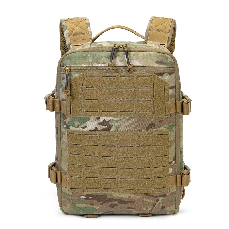 12l Tactical Nylon Backpack with MOLLE & Helmet Flap