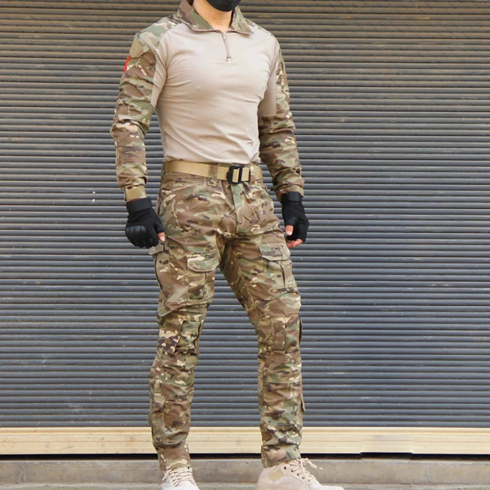 Tactical Camouflage Shirt & Pants Set
