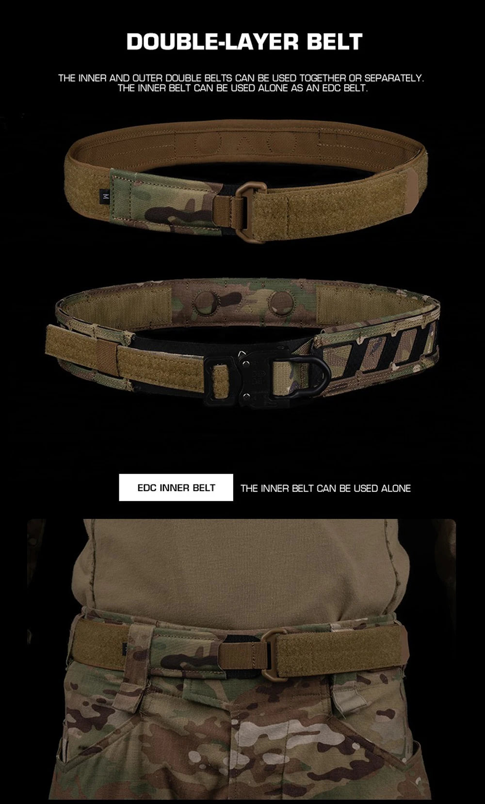 Magnetic Tactical Battle Belt Ranger Green