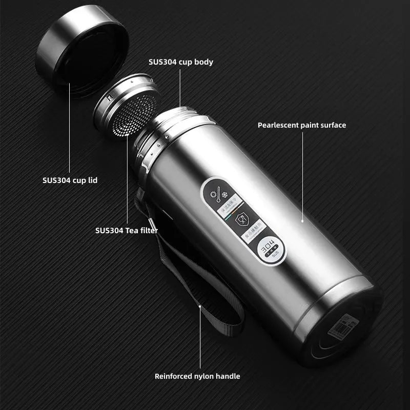 LED Temperature Stainless Steel Thermos