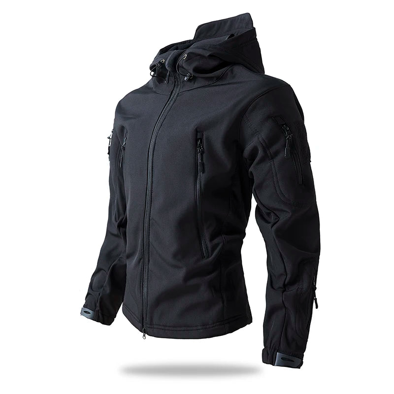 Men's Shark Skin Softshell Tactical Jacket Camo
