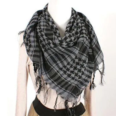 Lightweight Plaid Tactical Scarf Unisex